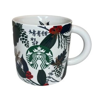 2021 Starbucks PINECONES Holly Berry Holiday Christmas Mug Cup 12oz